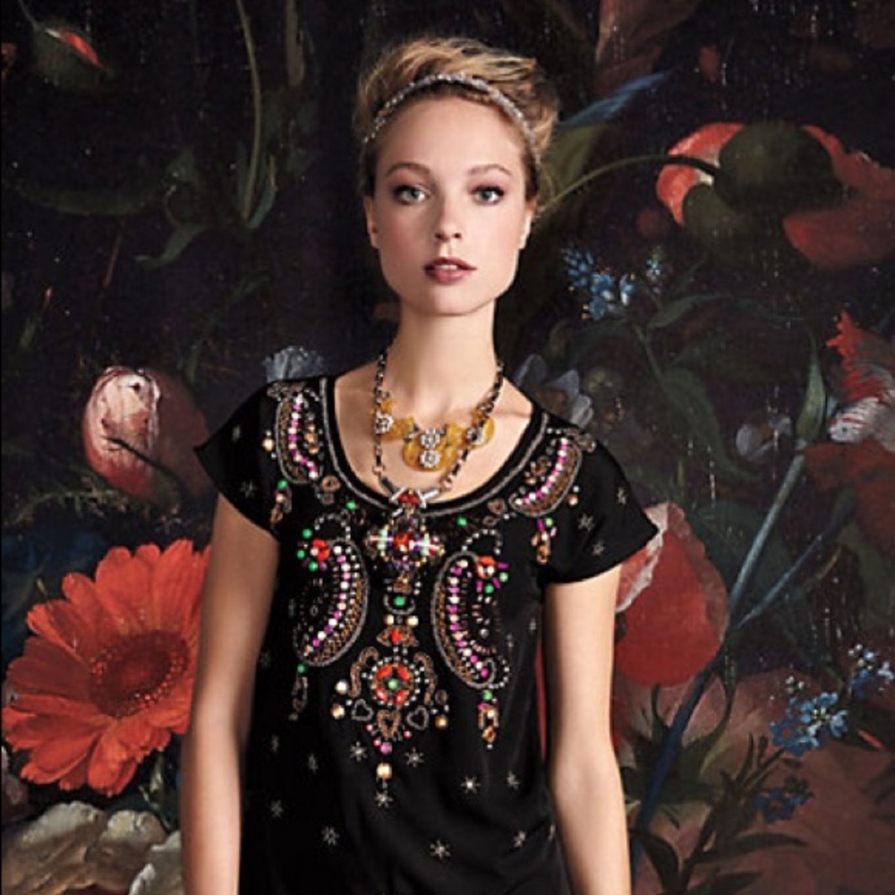 NWT Anthropologie Chiaroscuro Shift Dress, Small